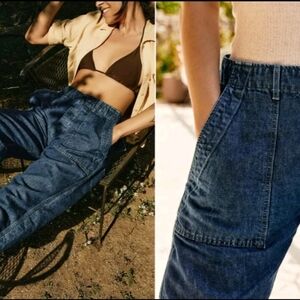 Imogene and Willie Blake military trouser washed indigo size Large Perfect Shape